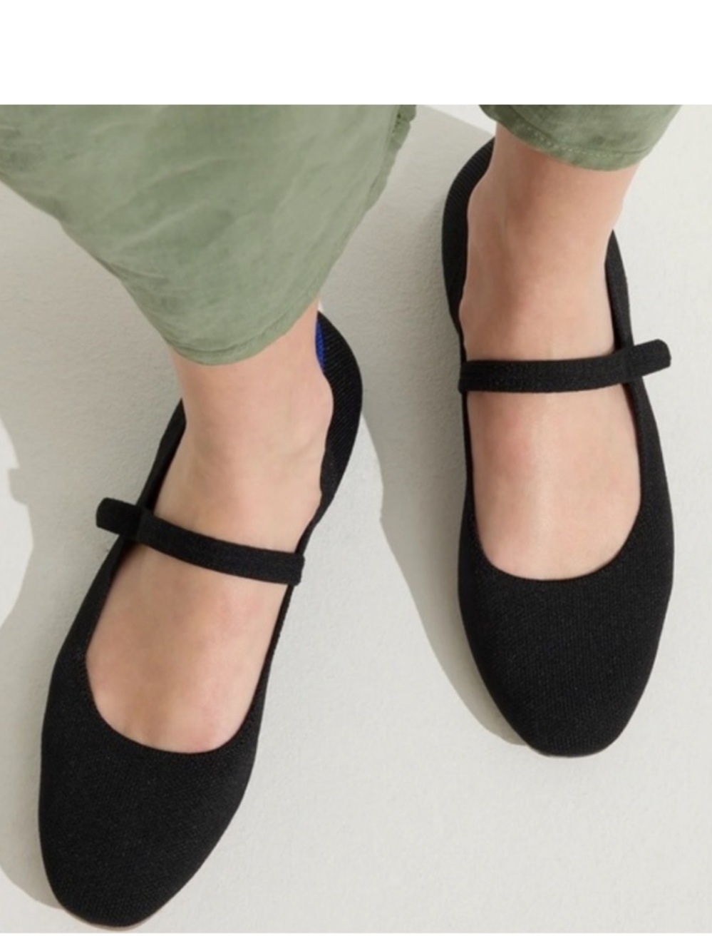 Rothy’s EUC women’s 8.5 The Square Black Mary Jane Flats - Picture 12 of 13